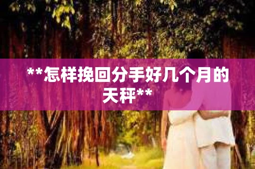 **怎样挽回分手好几个月的天秤**
