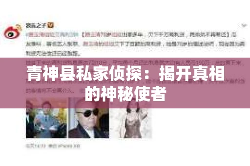 青神县私家侦探：揭开真相的神秘使者