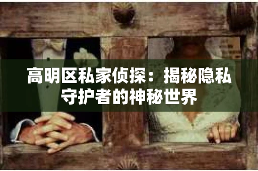 高明区私家侦探：揭秘隐私守护者的神秘世界