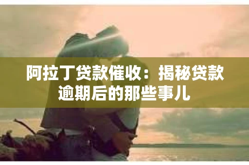 阿拉丁贷款催收：揭秘贷款逾期后的那些事儿