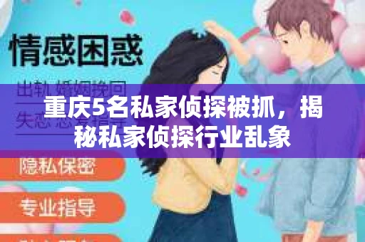 重庆5名私家侦探被抓，揭秘私家侦探行业乱象