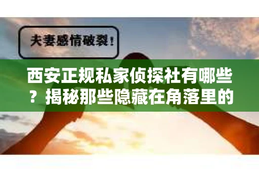 西安正规私家侦探社有哪些？揭秘那些隐藏在角落里的神秘力量