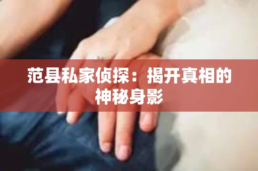 范县私家侦探：揭开真相的神秘身影