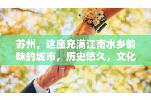 苏州，这座充满江南水乡韵味的城市，历史悠久，文化底蕴深厚。在这样一个充满故事的地方，私家侦探公司自然也不少。那么，苏州哪有私家侦探公司呢？今天，我就来给大家盘点一下。
