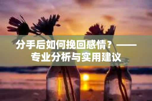 分手后如何挽回感情？——专业分析与实用建议